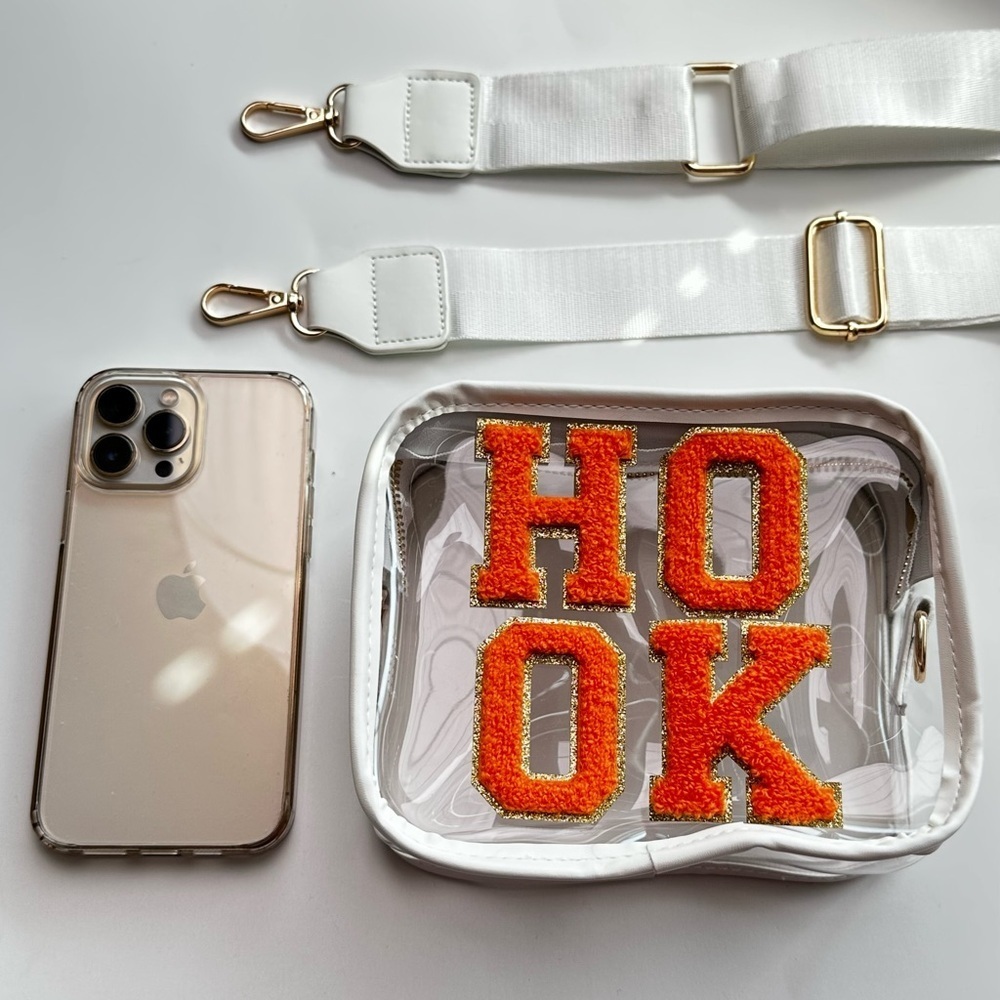 HOOK EM’ UNIVERSITY OF TEXAS CLEAR STADIUM BAG - Picture 2 of 2